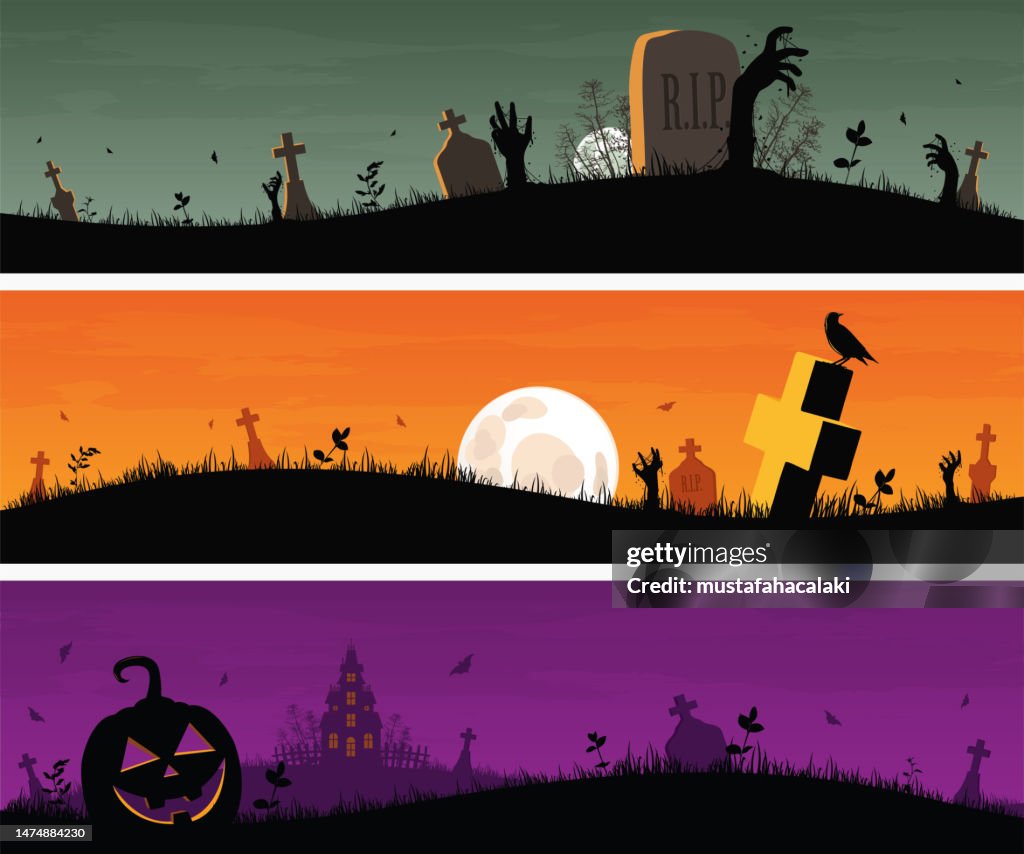 Horizontale Halloween Banner