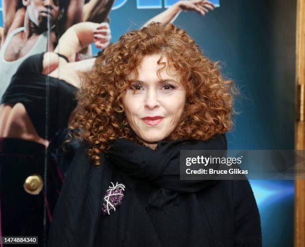 Bernadette Peters poses at the opening night of "Bob Fosse's "Dancin'" on Broadway at The Music Box Theatre on March 19, 2023 in New York City.