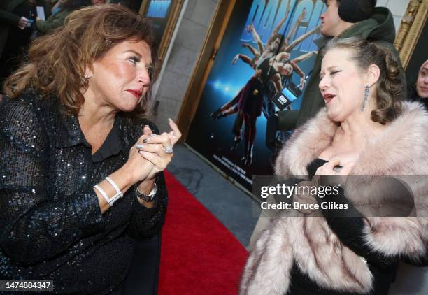 Abby Lee Miller and Nicole Fosse at the opening night of "Bob Fosse's "Dancin'" on Broadway at The Music Box Theatre on March 19, 2023 in New York...