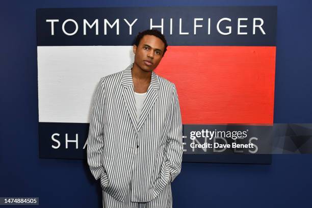 Kailand Morris attends the Tommy x Shawn: The "Classics Reborn" Global Activation VIP dinner at The House Of KOKO on March 20, 2023 in London,...