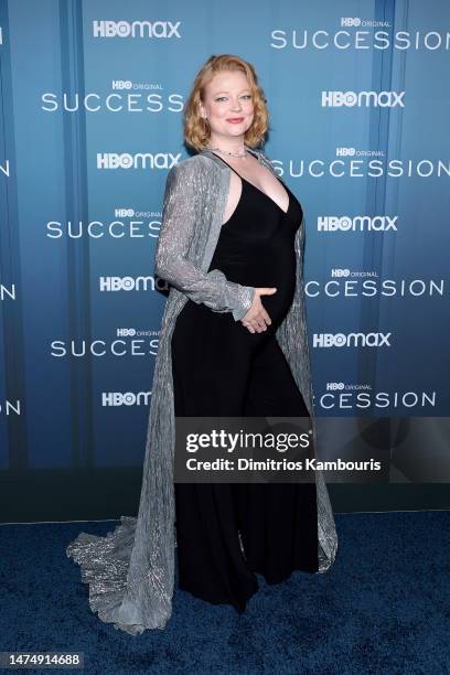 Sarah Snook attends HBO's "Succession" Season 4 Premiere at Jazz at Lincoln Center on March 20, 2023 in New York City.