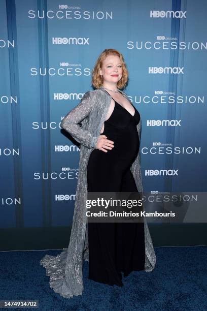 Sarah Snook attends HBO's "Succession" Season 4 Premiere at Jazz at Lincoln Center on March 20, 2023 in New York City.