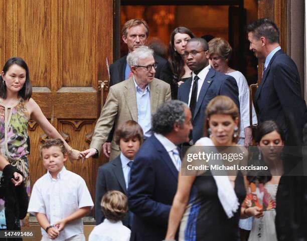 Soon-Yi Previn and her husband, Actor/filmmaker Woody Allen, Robert Kennedy, Jr. And daughter Kyra LeMoyne Kennedy, and actor Billy Baldwin attend...