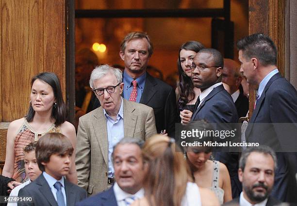 Soon-Yi Previn and her husband, Actor/filmmaker Woody Allen, Robert Kennedy, Jr. And daughter Kyra LeMoyne Kennedy, and actor Billy Baldwin attend...