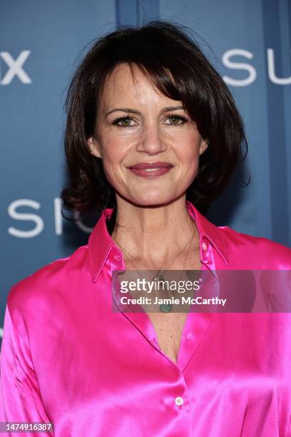 Carla Gugino attends the HBO's "Succession" Season 4 Premiere at Jazz at Lincoln Center on March 20, 2023 in New York City.