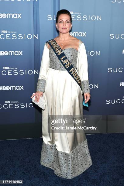 Nicole Ansari-Cox attends the HBO's "Succession" Season 4 Premiere at Jazz at Lincoln Center on March 20, 2023 in New York City.