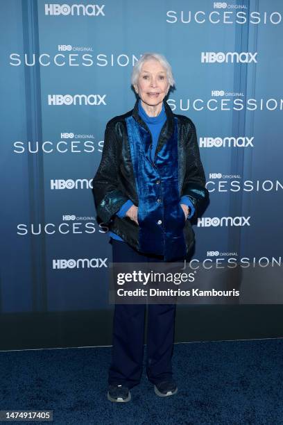 Ellen Burstyn attends HBO's "Succession" Season 4 Premiere at Jazz at Lincoln Center on March 20, 2023 in New York City.