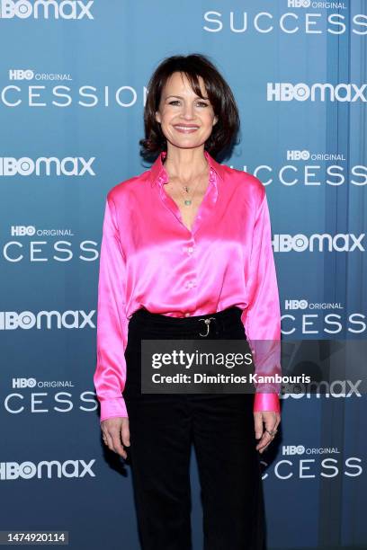 Carla Gugino attends HBO's "Succession" Season 4 Premiere at Jazz at Lincoln Center on March 20, 2023 in New York City.