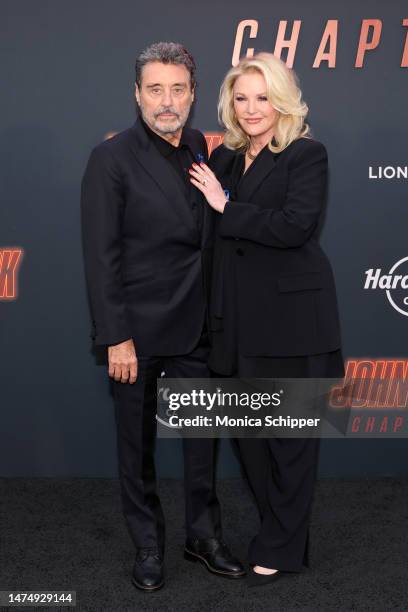 Ian McShane Gwen Humble attends the Los Angeles Premiere of Lionsgate's "John Wick: Chapter 4" at TCL Chinese Theatre on March 20, 2023 in Hollywood,...