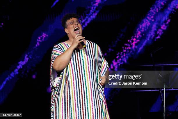 Brittany Howard performs onstage during the Love Rising: Let Freedom Sing A Celebration Of Life, Liberty And The Pursuit Of Happiness show at...