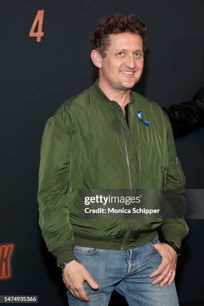 Alex Winter attends the Los Angeles Premiere of Lionsgate's "John Wick: Chapter 4" at TCL Chinese Theatre on March 20, 2023 in Hollywood, California.