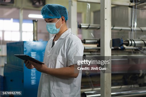 Mechanical engineer using tablet Mechanical engineer using tablet