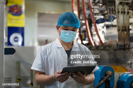 Mechanical engineer using tablet Mechanical engineer using tablet