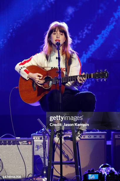 Hayley Williams performs onstage during the Love Rising: Let Freedom Sing A Celebration Of Life, Liberty And The Pursuit Of Happiness show at...