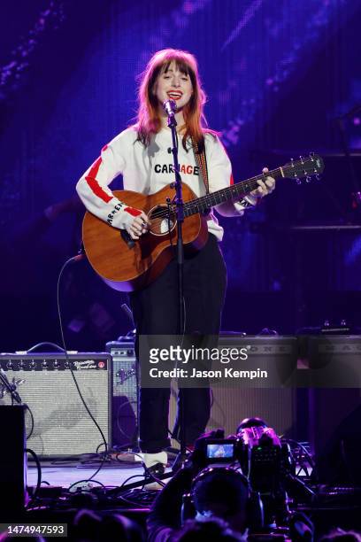 Hayley Williams performs onstage during the Love Rising: Let Freedom Sing A Celebration Of Life, Liberty And The Pursuit Of Happiness show at...