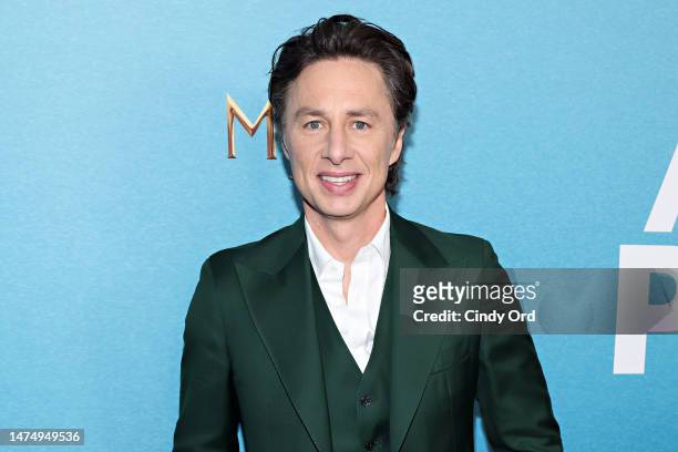 Zach Braff attends MGM's "A Good Person" New York Screening at Metrograph on March 20, 2023 in New York City.