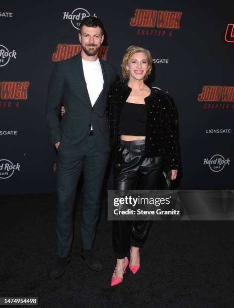 Katee Sackhoff arrives at the Los Angeles Premiere Of Lionsgate's "John Wick: Chapter 4" at TCL Chinese Theatre on March 20, 2023 in Hollywood,...