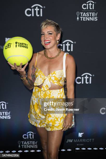 Bethanie Mattek-Sands attends Citi Taste of Tennis Miami 2023 at JW Marriott Miami Brickell on March 20, 2023 in Miami, Florida.