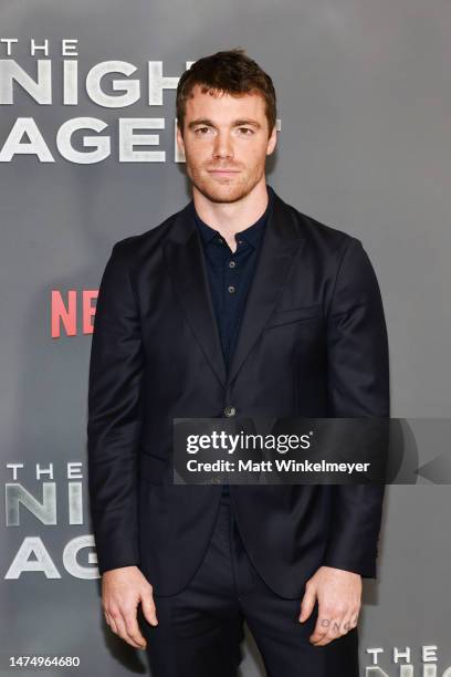 Gabriel Bassoattends the Los Angeles premiere of Netflix's "The Night Agent" at TUDUM Theater on March 20, 2023 in Hollywood, California.