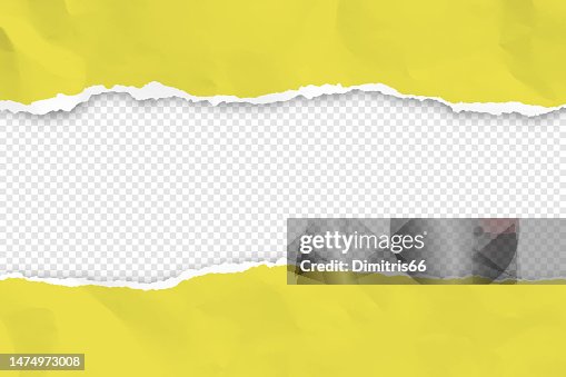 Cadre en papier déchiré sur fond transparent Cadre en papier déchiré sur fond transparent