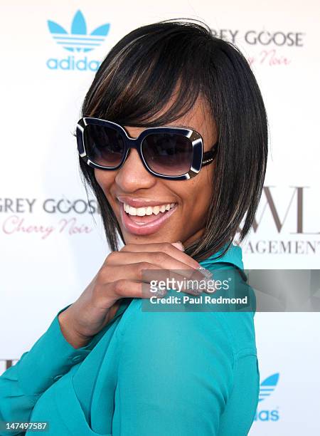 Rapper Brianna Perry attends Kevin Liles Hosts 2nd Annual KWL Management BET Awards Summer Pool Soiree on June 30, 2012 in Beverly Hills, California.