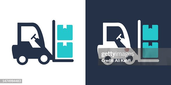 Forklift icon. Solid icon vector illustration. For website design, logo, app, template, ui, etc. Forklift icon. Solid icon vector illustration. For website design, logo, app, template, ui, etc.