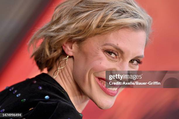 Katee Sackhoff attends the Los Angeles Premiere of Lionsgate's "John Wick: Chapter 4" at TCL Chinese Theatre on March 20, 2023 in Hollywood,...