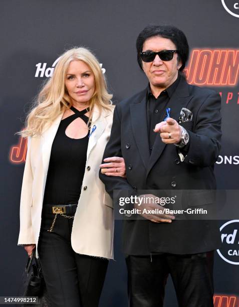 Shannon Tweed and Gene Simmons attend the Los Angeles Premiere of Lionsgate's "John Wick: Chapter 4" at TCL Chinese Theatre on March 20, 2023 in...