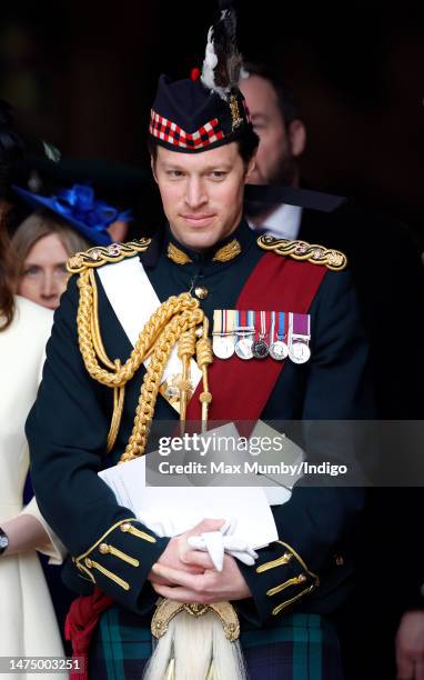 Lieutenant Colonel Johnny Thompson attends the 2023 Commonwealth Day Service at Westminster Abbey on March 13, 2023 in London, England. The...