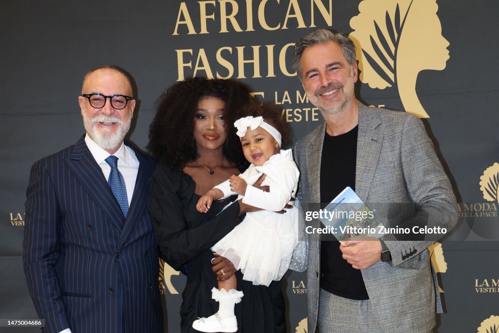 Dione Rome Nicola Paparusso, Marietou Dione and her daughter Giulia and Beppe ...