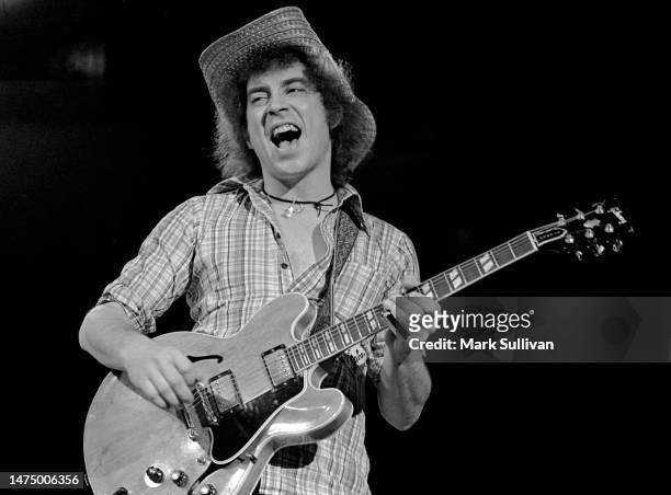 Guitarist/Singer Elvin Bishop during rehearsal for The Midnight Special TV show, NBC Studios, Burbank, CA 1977.