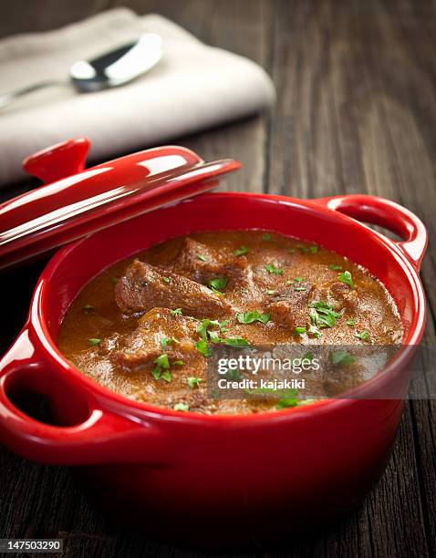 goulash - stew pot stock pictures, royalty-free photos & images