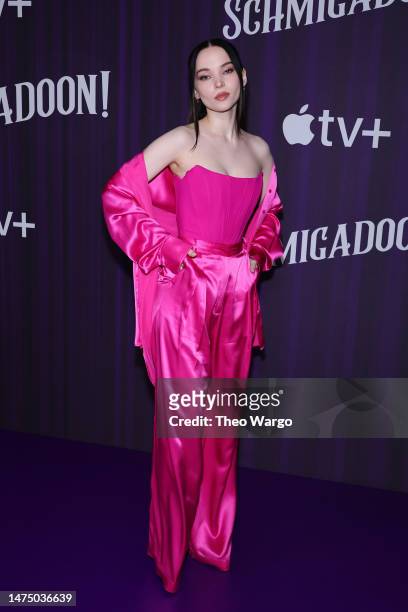 Dove Cameron attends the photo call for Apple TV+'s "Schmigadoon!" Season 2 at Park Lane Hotel on March 21, 2023 in New York City.