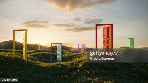 concepto de elección-variación - oportunidad fotografías e imágenes de stock