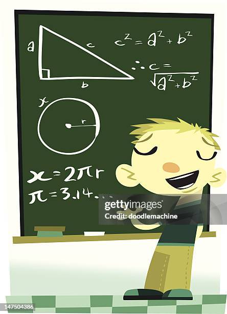 it's quite simple, you see... - chalk circle stock illustrations