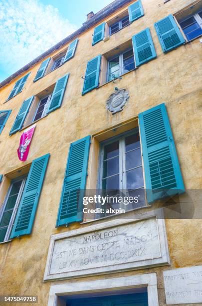 casa buonaparte, ajaccio - ajaccio stock pictures, royalty-free photos & images