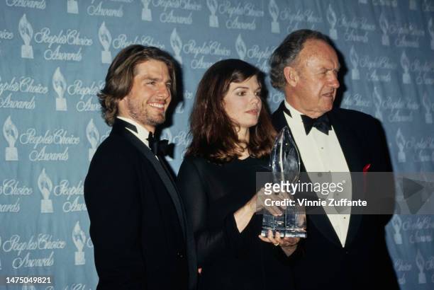 Tom Cruise, Jeanne Tripplehorn and Gene Hackman attend the 20th Annual People's Choice Awards at Sony Pictures Studios in Culver City, California,...