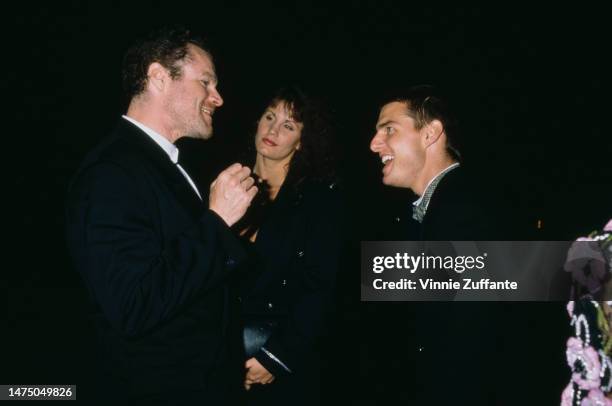 Tom Cruise and Mimi Rogers during 61st Annual Academy Awards Governor's Ball at Shrine Auditorium in Los Angeles, California, United States, 29th...