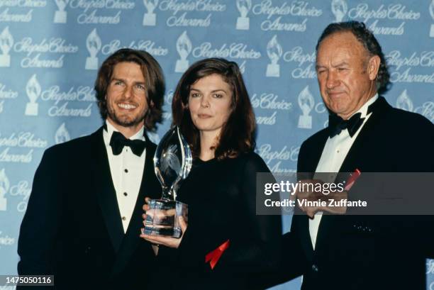 Tom Cruise, Jeanne Tripplehorn and Gene Hackman attend the 20th Annual People's Choice Awards at Sony Pictures Studios in Culver City, California,...