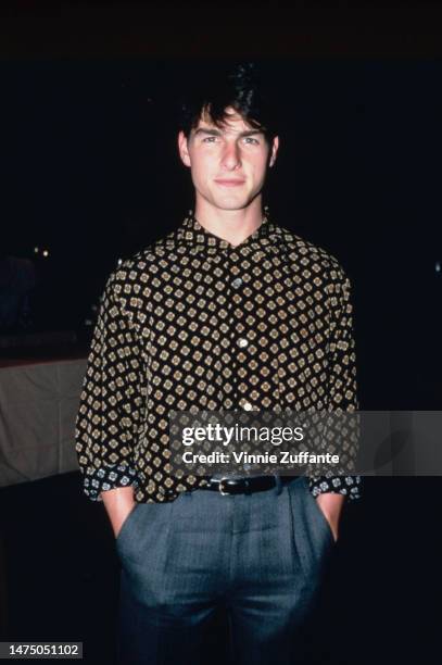 Tom Cruise attends the 'Top Gun' Premiere Party in New York City, New York, United States, 12th May 1986.