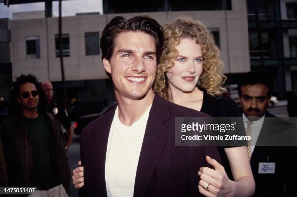 Tom Cruise and actress Nicole Kidman attend the 'Far & Away' Beverly Hills Premiere at Academy Theatre in Beverly Hills, California, United States,...