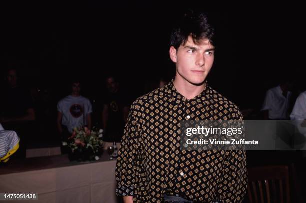 Tom Cruise attends the 'Top Gun' Premiere Party in New York City, New York, United States, 12th May 1986.