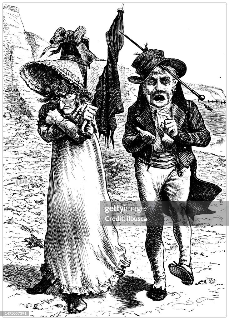 Antique illustration of Lewis Carroll's poems and fables