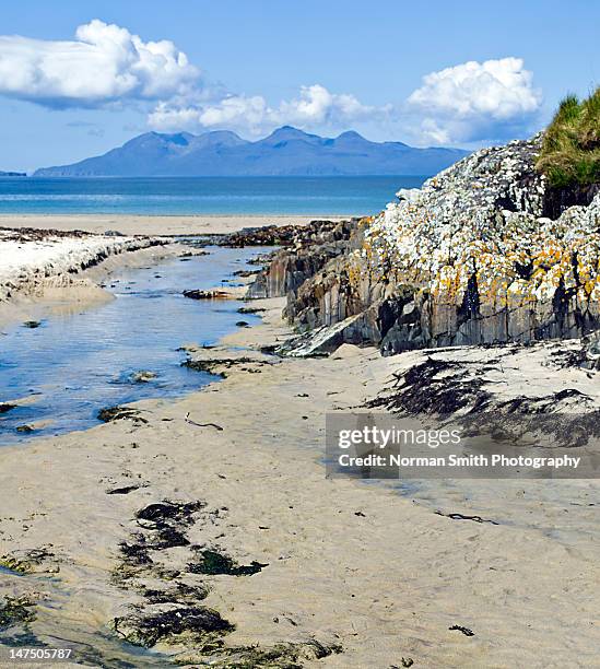 cuillins of rum - mallaig stock pictures, royalty-free photos & images