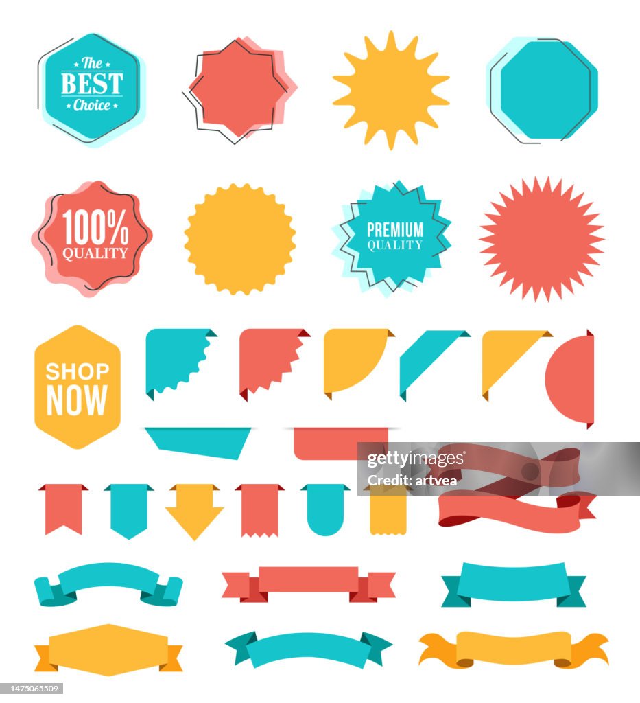 Image If Ribbons Set Of The Ribbons High-Res Vector Graphic - Getty Images