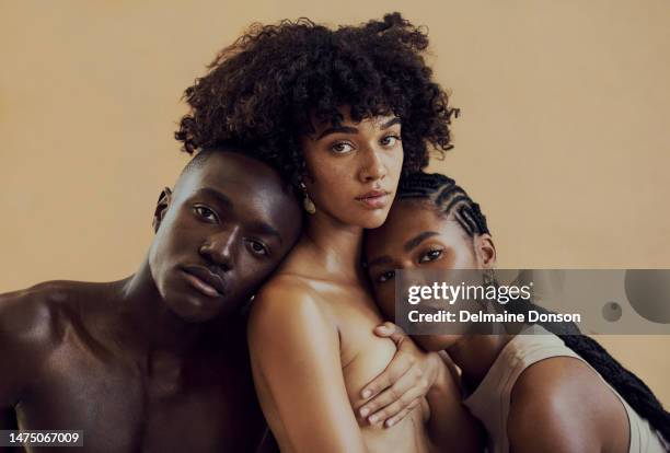 shades of brown - young women no clothes stock pictures, royalty-free photos & images