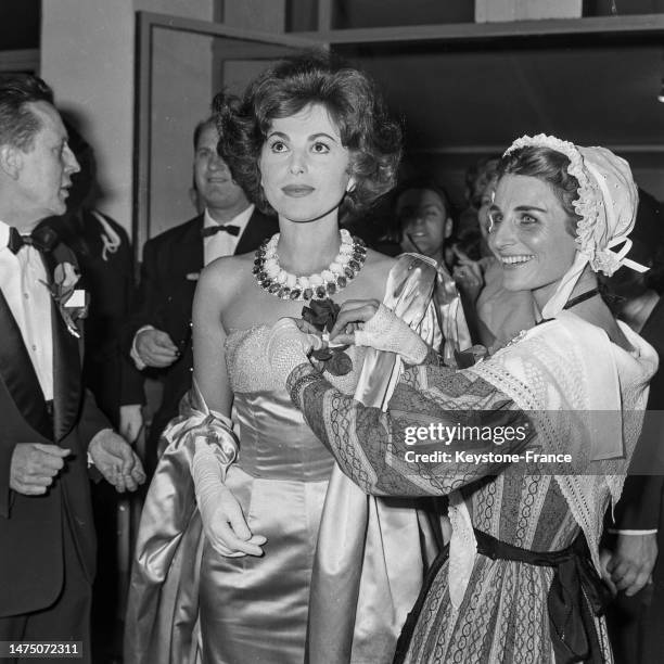 Haya Harareet au Festival de Cannes, le 5 mai 1960.