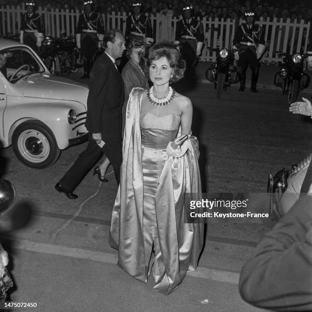 Haya Harareet au Festival de Cannes, le 5 mai 1960.