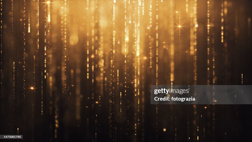 Golden Glitter Background