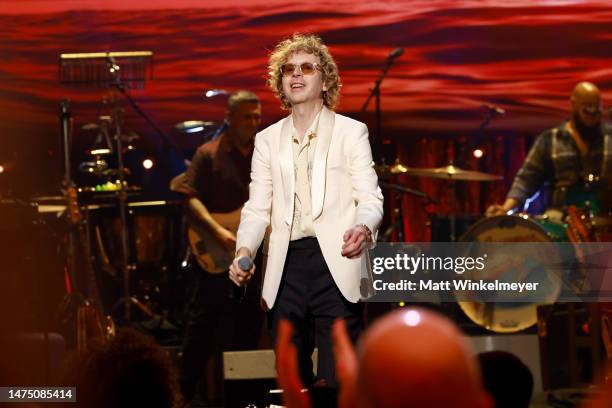 Beck performs onstage during A GRAMMY Salute to The Beach Boys at Dolby Theatre on February 08, 2023 in Hollywood, California.